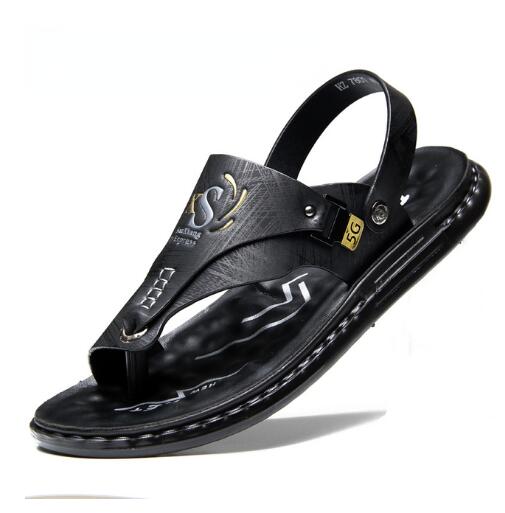 Men's sandals wholesale summer non-slip beach shoes men's  trade large size new flip-flops leisure outside to wear sandals D250