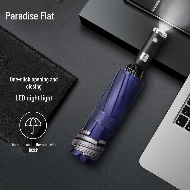 Paradise Fully Automatic 10-Rib Sun/Rain Umbrella