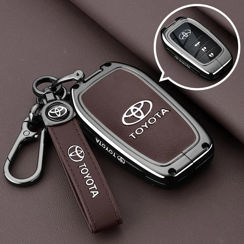 Custodia Copri Telecomando Chiave Auto in Metallo per Toyota Camry RAV4 Forturner Hilux Auris Corolla Avensis Verso Yaris Aygo Scion TC IM Guscio