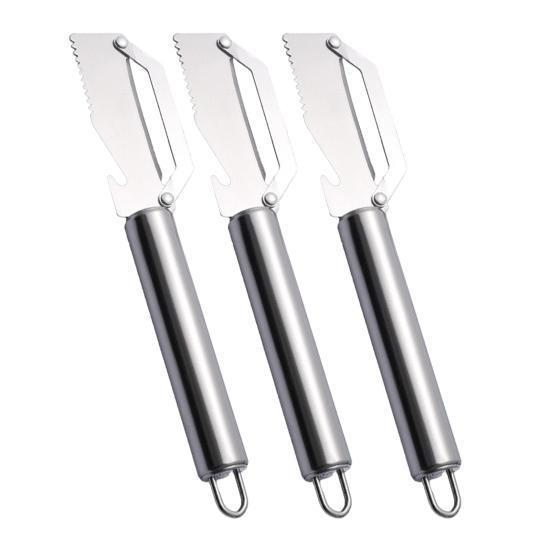 Fruit Vegetable Peeler Stainless Steel Potato Peeler with Bottle Opener Rust-Proof Dishwasher Safe Multi-Function Kitchen Tool for Thick Thin Skins