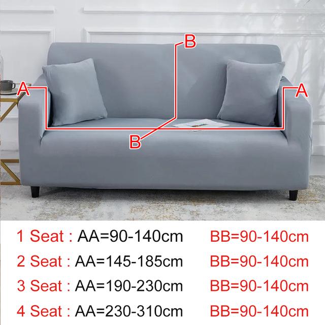 Solid Color Sofa Cover Breathable Elastic Simple Sofa Protect Sofa All -Inclusive Fashion Pattern Couch Cover For Living Room