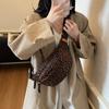 Female High-capacity New Autumn and Winter Casual Niche Design Crossbody Bag Leopard Print Chest Bag Waist Bag