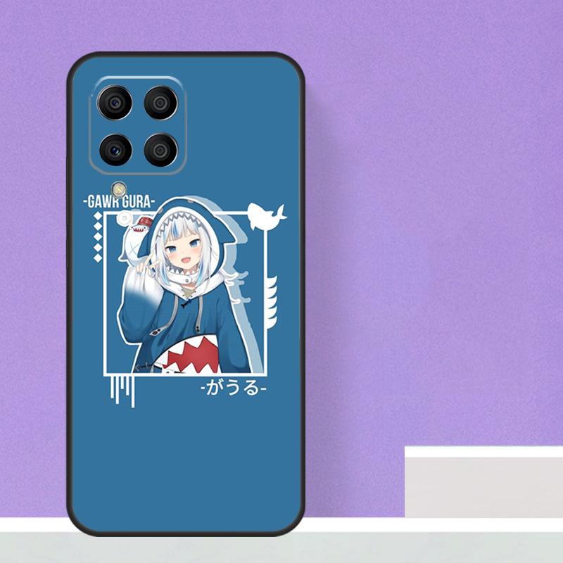 Gawr Gura Hololive Dívka Pro Samsung Galaxy M12 M32 M52 M14 M34 M54 M21 M51 M31 M30s M20 M15 M55 M13 M33 M53 Pouzdro