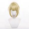 Light Gold Short Wig, Heat-Resistant, with Wig Net, Perfect for Cosplay, Halloween, Christmas, Cultural Festivals, and School Festivals.