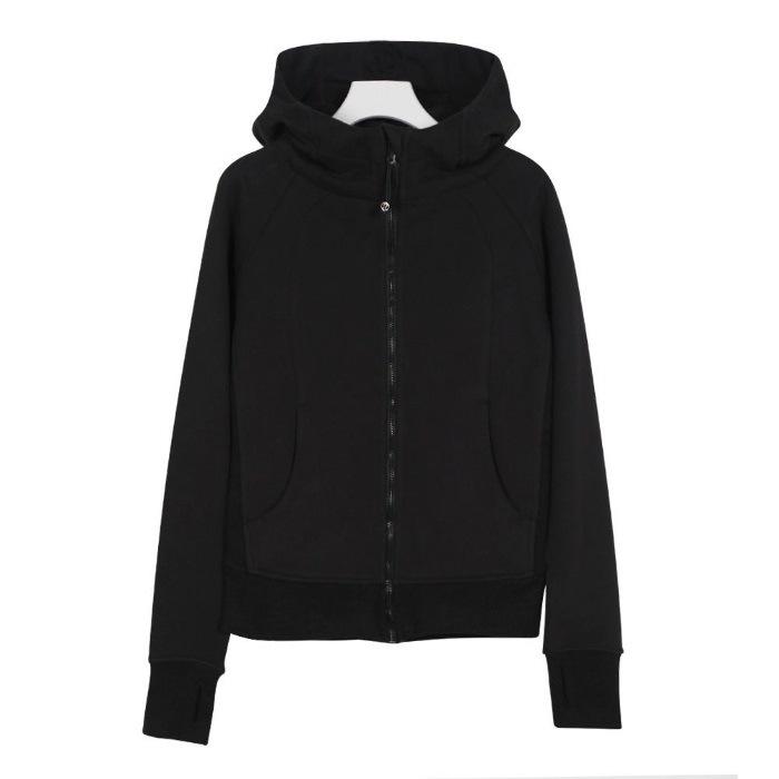 Lu Slim Fit Hooded Zipper Cardigan - Versatile Yoga Outerwear