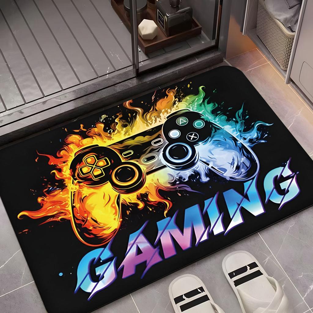 Gaming Console Bathroom Anti Slip Mat Bathroom Entrance Carpet Bathtub Sink Anti Slip Mat Home Decoration