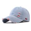 Couples baseball cap Baseball Cap version Sun hat Hole Spring Autumn Wash denim Woman's hat Cap Hip Hop Fitted Cap