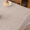 Modern French Country Rectangular Tablecloth Cotton Linen Floral Decor For Dining Room