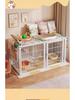 Cage pour chien de taille moyenne et grande avec clôture supérieure - Maison-villa pour chat et chien, Assemblage libre pour chats et chiens