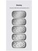 Minimalist LED Digital Display Alarm Clock with Mirror Surface for Students and Children - Model 6637.