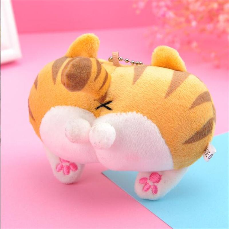 

9 см милая кошачья попка плюшевые игрушки забавные попки животных корги свинья попка брелок мягкие игрушки-фиджет женская сумка украшение студент