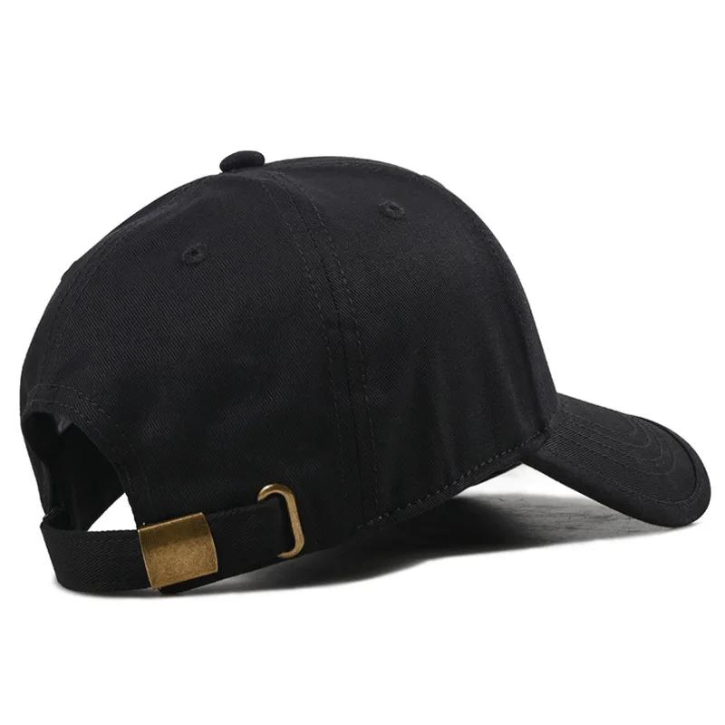 New Big Size Cotton Baseball Cap Unisex Adjustable Snapback Outdoors Sports Hat Curved Brim Sunscreen Shading Truck Driver Cap