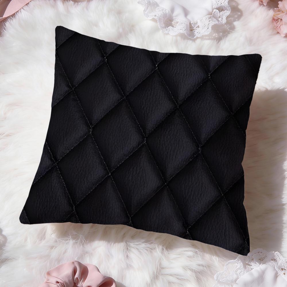 Leather Texture Cushion Cover Premium Comfort Reversible Pillow Cove Two in One Design for Any Room Car Interior