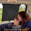 2 Pack Retractable Side Window Sun Shade Car Curtain Car Window Roller Shades for Baby in Car Effectively Block Sunlight