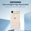 For iPhone 17 Air Case Pink Love Pattern Printing Straight Edge TPU Phone Back Cover