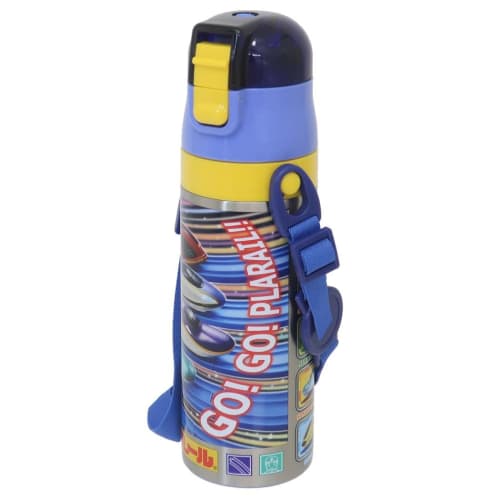 Skater Children's Water Bottle, 2-Way, 470ml (Direct Drinking) or 430ml (Cup Drinking), Plarail 25, Boys', Stainless Steel, Insulated, Lightweight, Sp