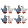 Yousheng 1/2/3/5/8/10Pcs Wind-up Pigeon Jumping Pigeon Spring Clockwork Toy Toddlers Boys Girls Educational Simulation Bird Walking Toy(Random Color)