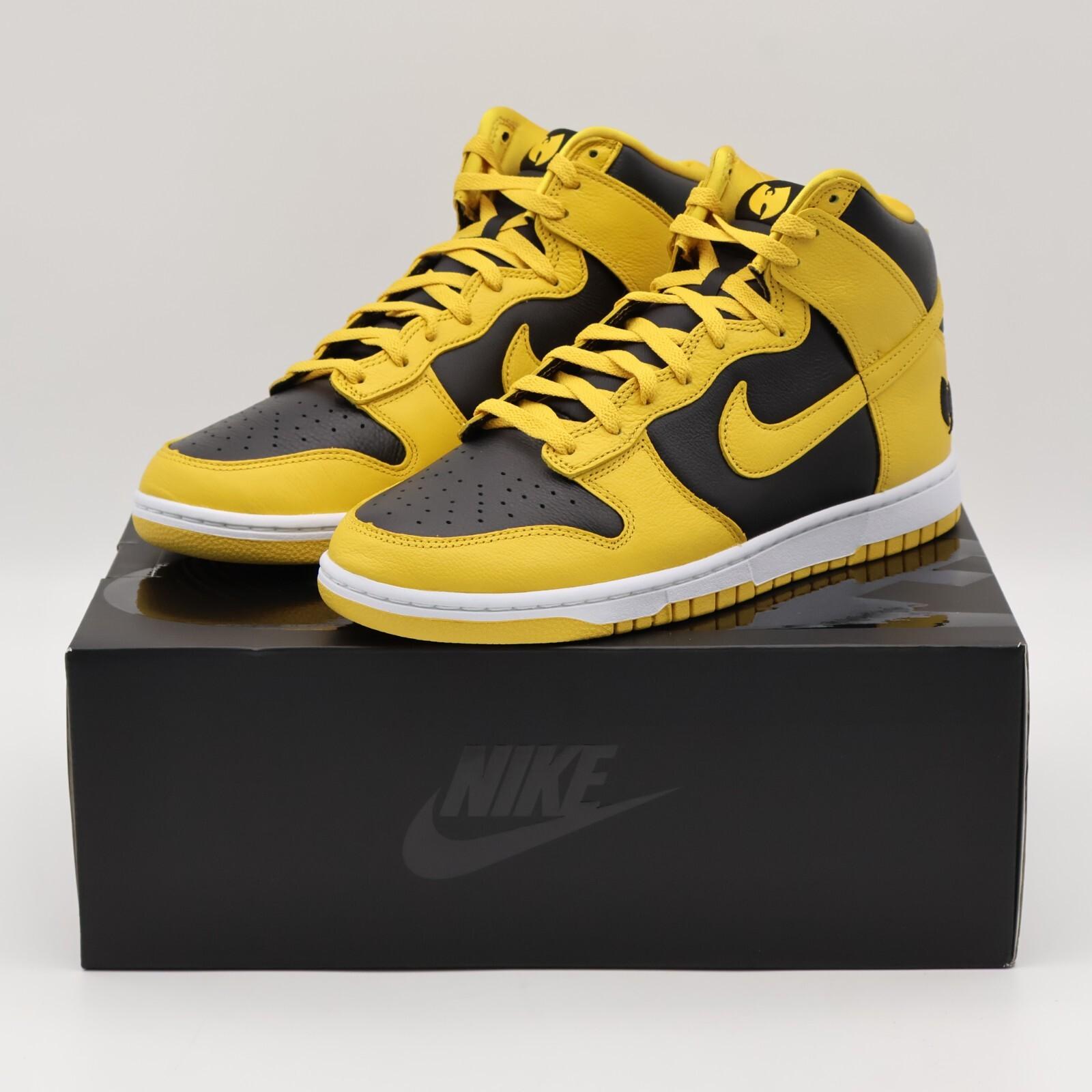 HJ4320-001 Wu-Tang Clan Nike Dunk High Retro PRM Черный и Пыльца (Мужской) 4