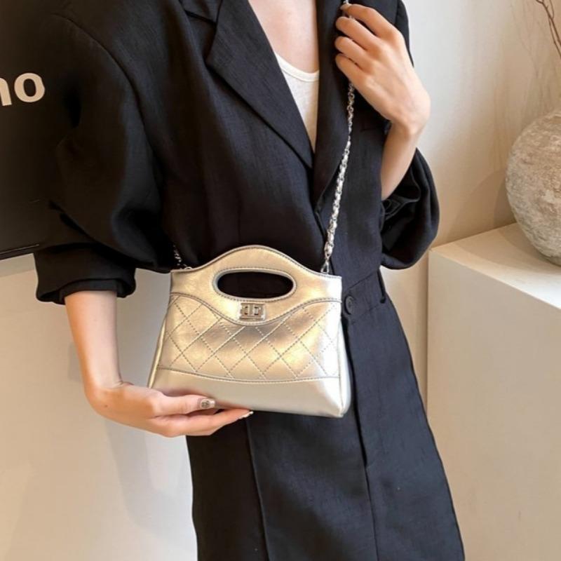 

Класичні дизайнерські сумки через плече зі штучної шкіри для жінок, нові модні сумки через плече з ланцюгом, жіночі маленькі сумки-клаптики