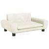 Kids  Sofa Cream 70 x 45 x 33 cm Velvet