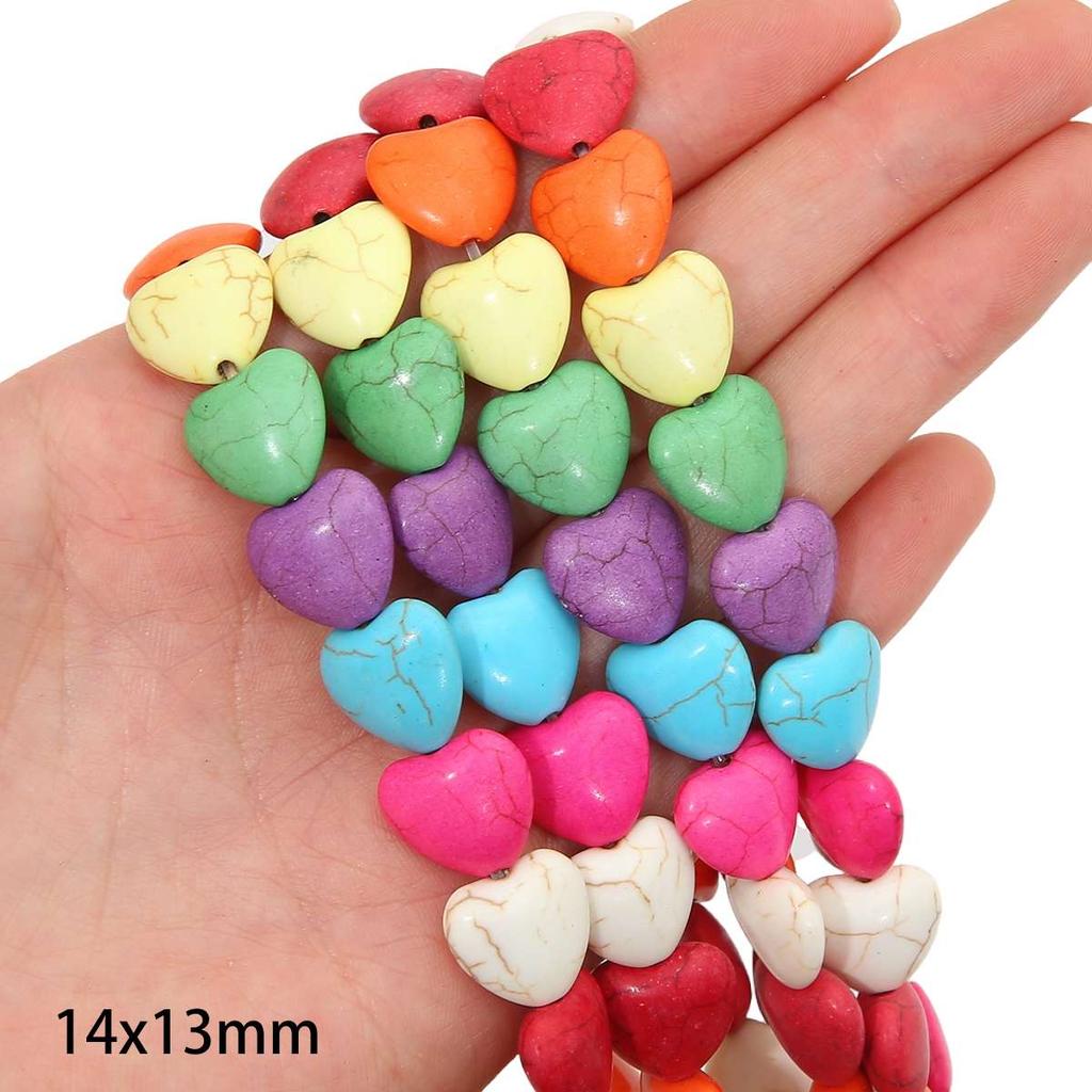 Synthetic Colour Turquoise Various Shapes of Colour Beads For Handmade Bracelet Necklace Keychain DIY Craft Jewelry Making Accessories