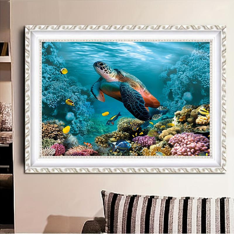 

5D DIY алмазная живопись дельфины и колокольчики Алмазная вышивка набор крестиков полный горный хрусталь мозаика домашний декор подарок Square 20x30cm