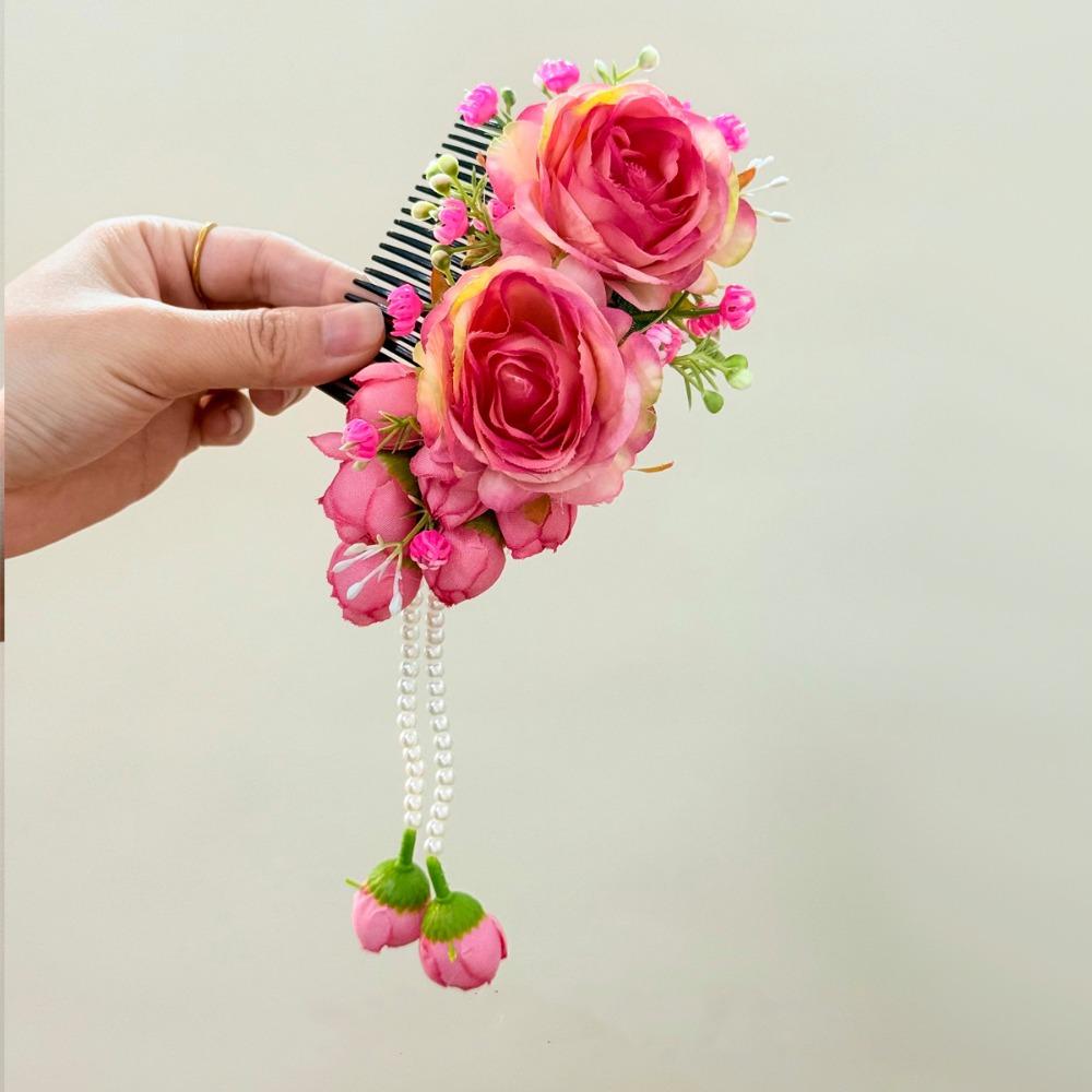 Tassel Thailand Flower Hairpin Sweet Wedding Bride Accessories Thai Hair Accessories  Headwear