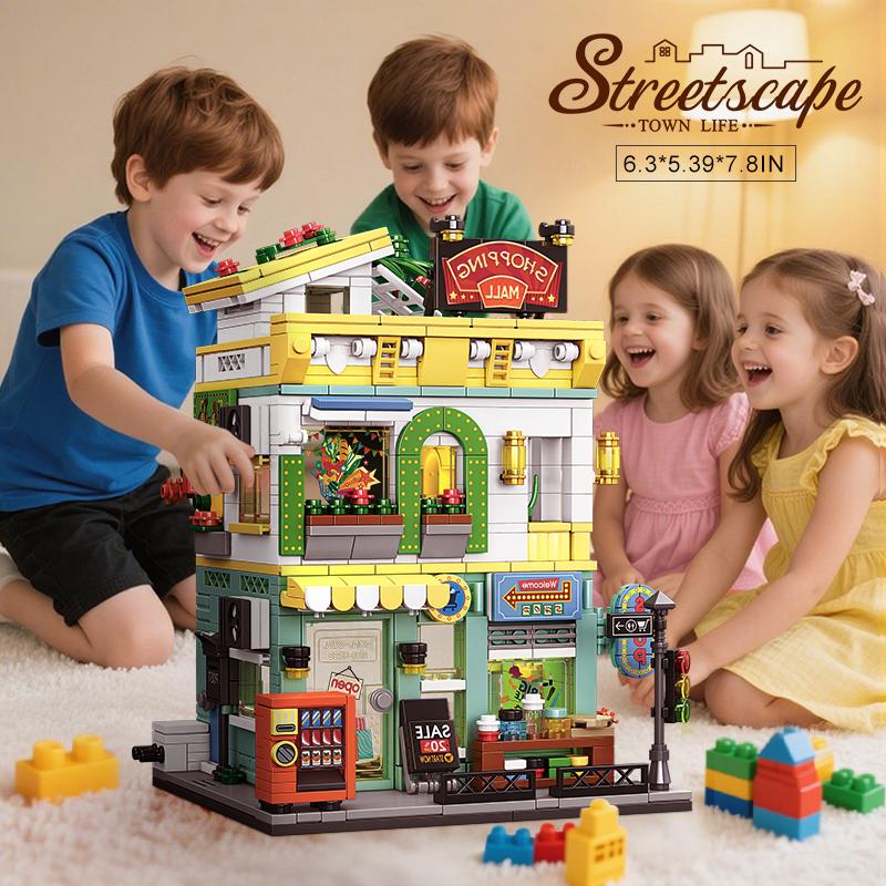 Haus Bausteine Modell Steine Kreative Romantische Heimdekoration Architektonische Montage Miniatur Puzzle Kinderspielzeug Geschenke