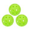 3Pcs/set Colorful Pickleball Ball 40 Holes Small Drilled Holes, Glow in The Dark Pickleballs Outdoor Picklebal Ball Set