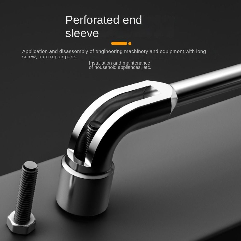 Elbow Hardware Tools 7-shaped Socket Wrench Durable Perforated Wrench