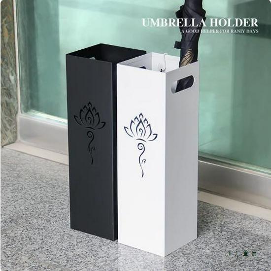 Stylish Wrought Iron Umbrella Stand – Creative Letter Design for Office Foyer Home Decor