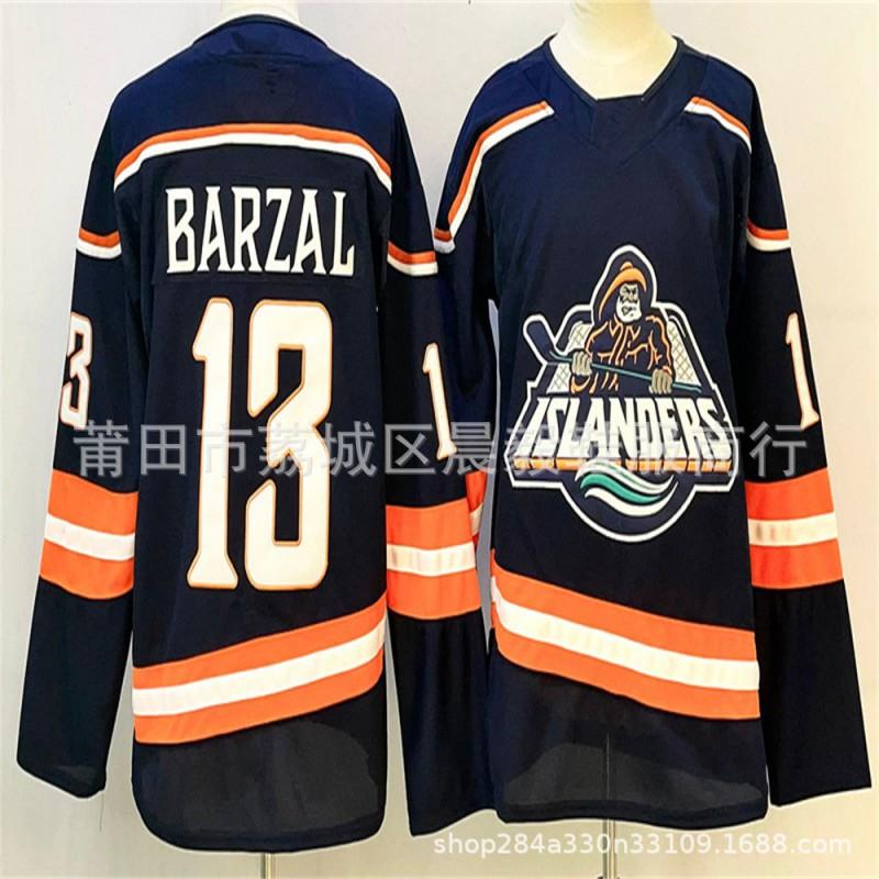 New York Islanders Ice Hockey Jersey Barzal 13 Schaefer 71 Embroidered Adult Mens Team Uniform