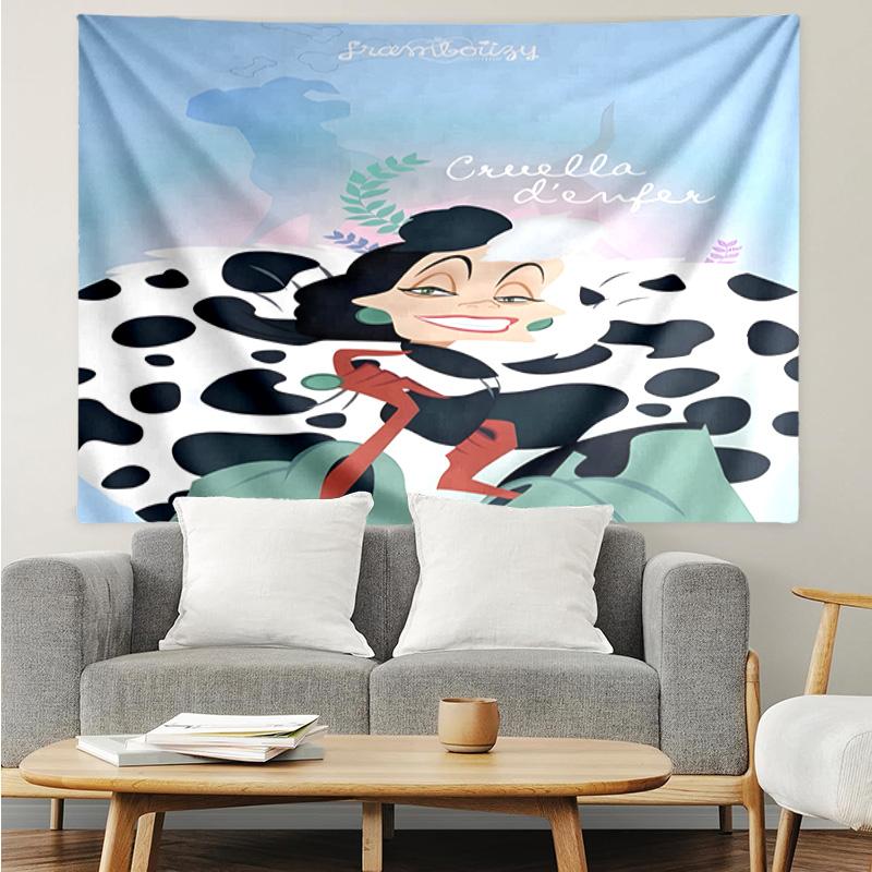 Dalmatian Paws And Collar Tapestry, Unique Design Tapestry, Suitable for Bedroom,Livingroom, Playroom,Heartwarming Fan Holiday Gifts