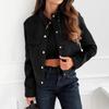 Women's Fashion Solid Color Tops Long Sleeve Jacket Zipper Coat