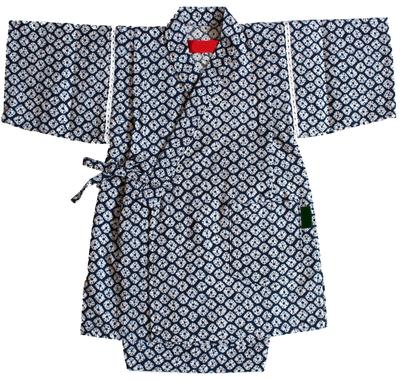 Shibori Made In Navy Summer Summer Room Wear [Warudo] Children's Jinbei, Boys, Kids, Jinbei, Pattern, Japan, Blue, Cool, 100% Cotton, Sizes 90, 100,