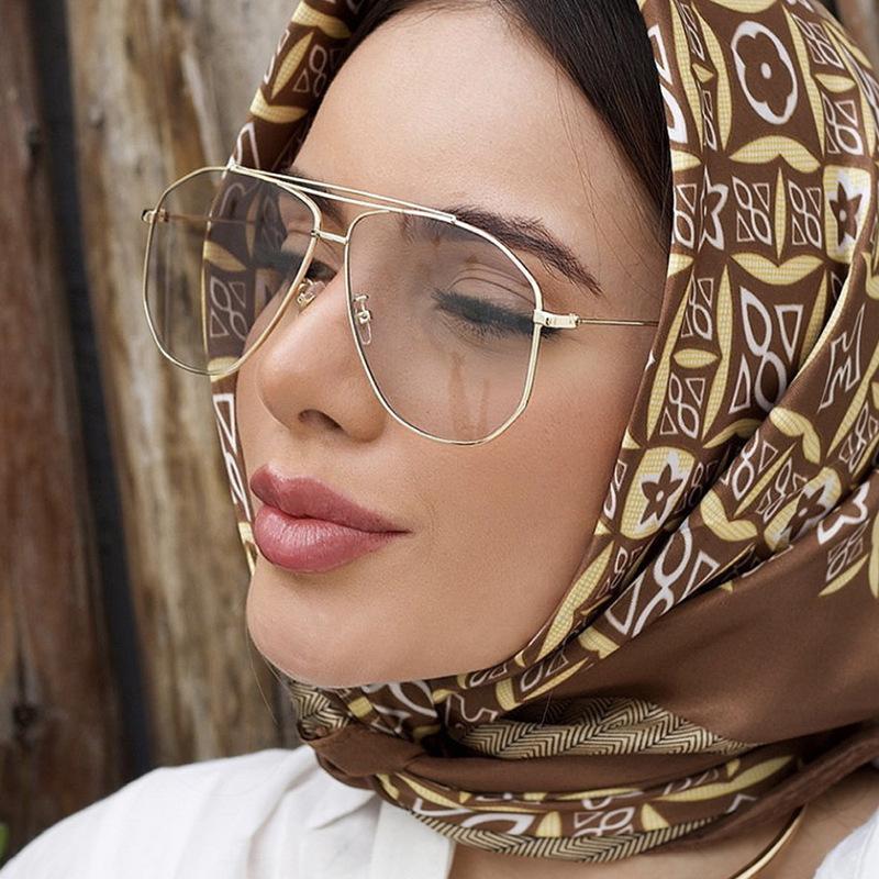 Gafas de Sol con Forma de Sapo Montura Grande Moda Tendencia UV400 Gafas de Sol Metálicas para Mujeres Hombres