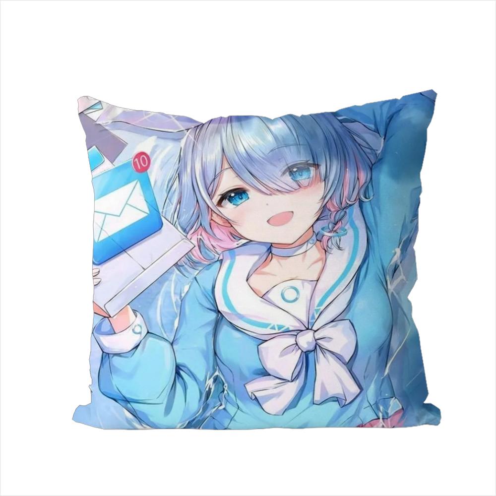 Blue Archive Pillow Case For Car Sofa Decorative Home Doublesided Print Plush Square Throw Pillow Cushion Cover
