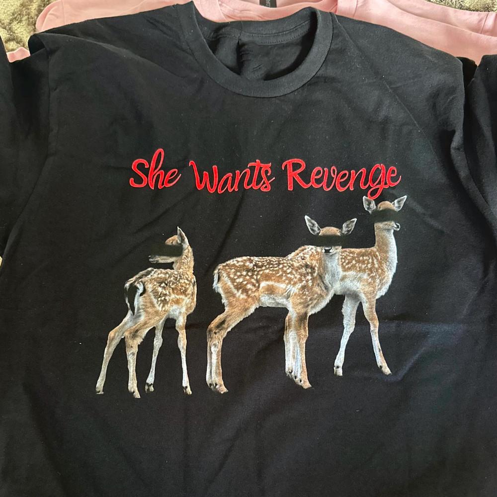 She Wants Revenge Deer Unisex Grunge Tshirt Full Size S to 5XL SEG_268 Unisex T-Shirt XXXL