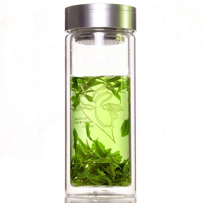 Fuguang 500ml Double-Layer Glass Tea Cup