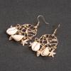 Fashion Shell Conch Starfish Dream Catcher Summer Earrings Earrings Women