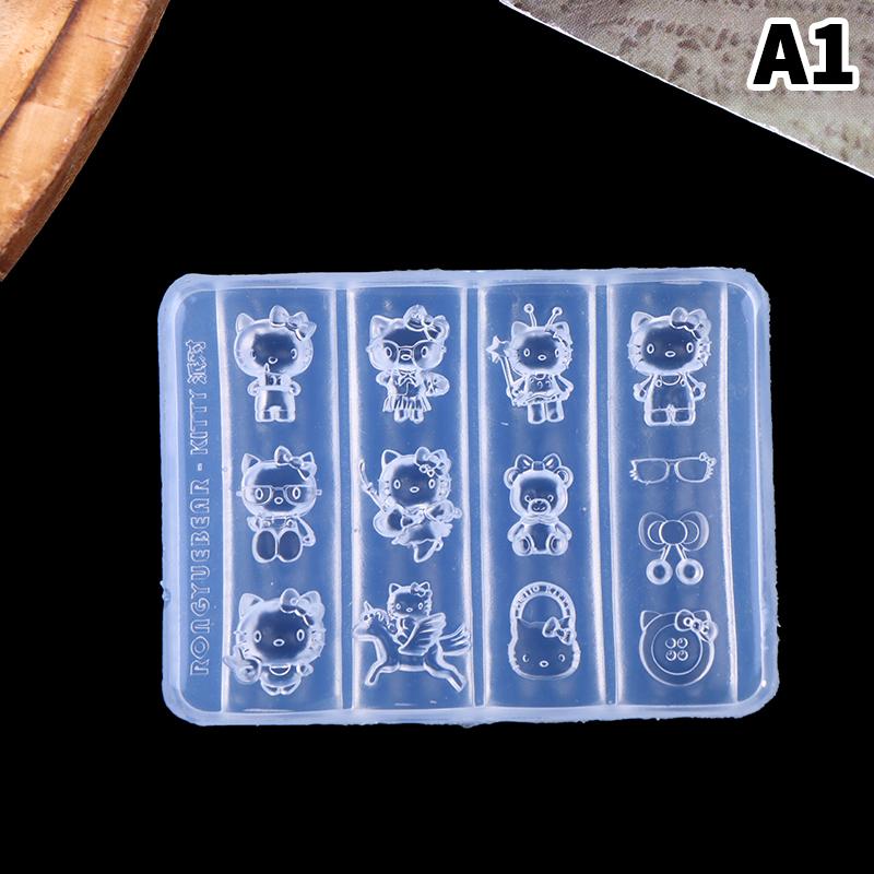 

1 шт. Мультяшная силиконовая форма для ногтей Sanrio Hello Kitty во французском стиле, 3D рельефная, шаблон для ногтей, украшения для нейл-арта своими руками, форма для нейл-арта