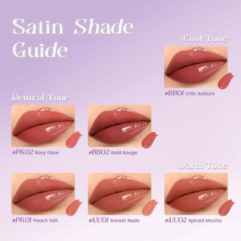 FOCALLURE - Sheen Lock Satin Glow Lip Cream - 2 Colors