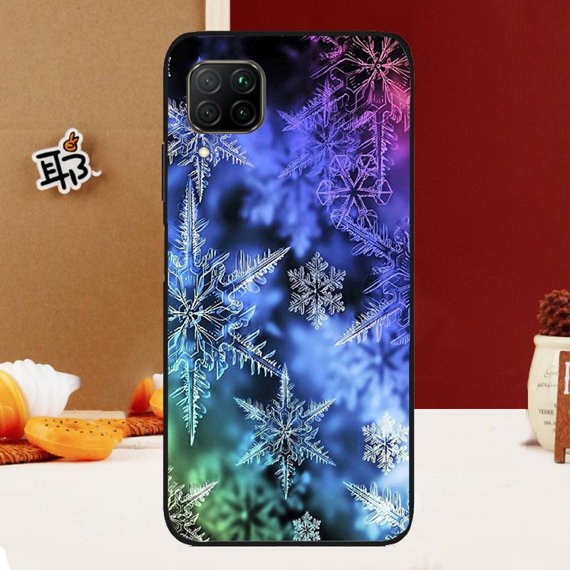 Snow Snowflake Winter For Huawei Nova Y91 Y90 Y61 Y60 Y70 5T Nova 9 10 SE 11 3i 7i 8i P20 P40 Lite P30 Pro Case