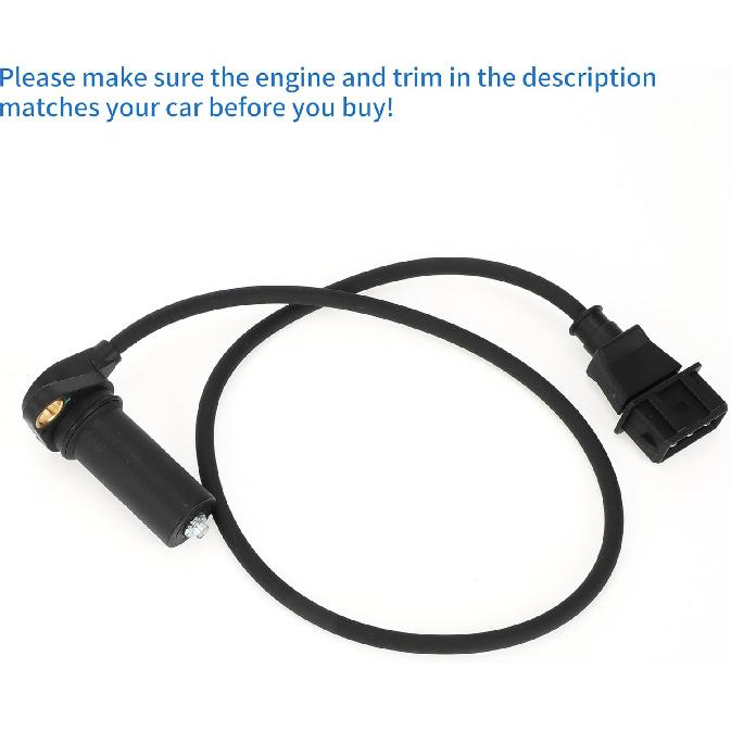 1 Pc Crankshaft Position Sensor for VW Jetta 1.9TDI 1997-1999 Sturdy Metal Plastic Black Engine Crank CKP Sensor