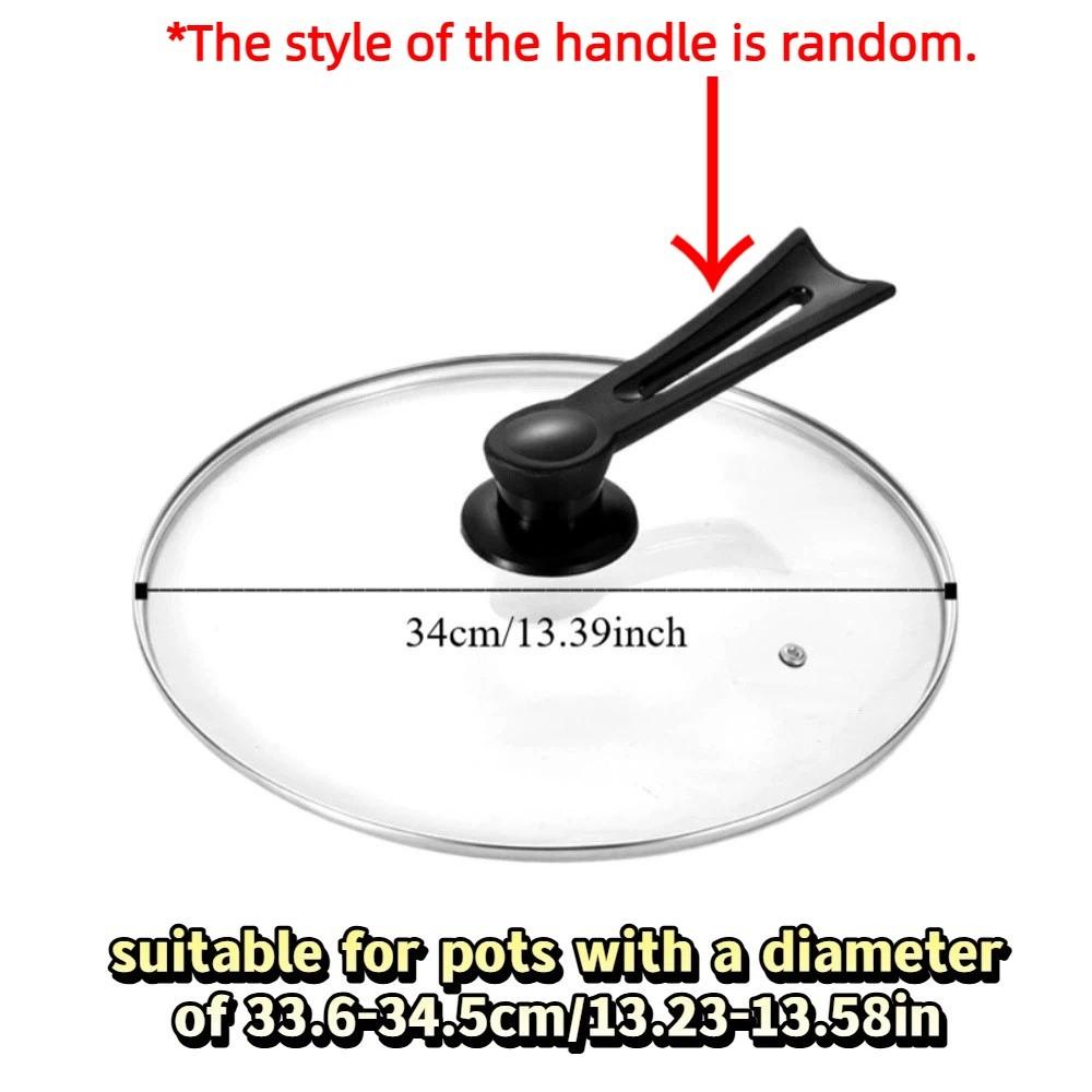 Universal Vertical Pan Lid 14-38cm/6-15in Visible Wok Cover Tempered Glass Pot Lid Dish