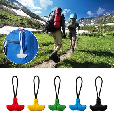 T-Shaped Zipper Puller Durable TPU Zipper Pull Cord Zipper Pulls Backpacks Luggage Travel Bag Sports Gear Zipper Puller