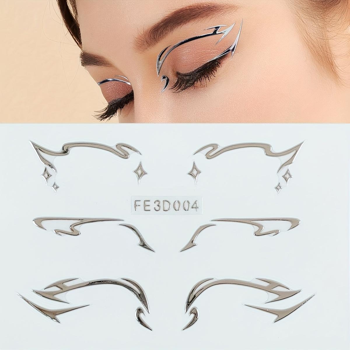 

1 Sheet Silvery Hot Stamping Jelly Sticker for Eye & Face