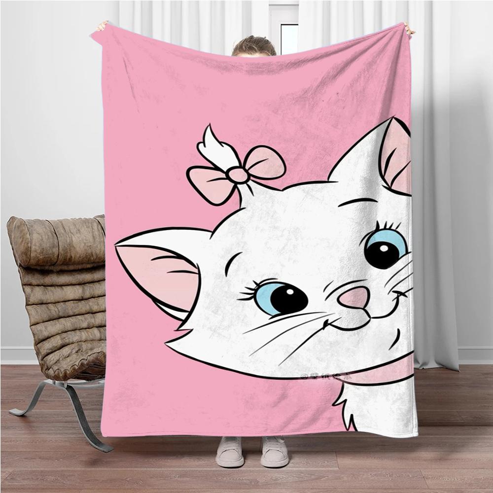 31 Style Disney Cute Cat Marie Printed Blanket Soft Warm Throw Flannel For Children And Adult Bed Sofa Outdoor Travel Girl Gifts