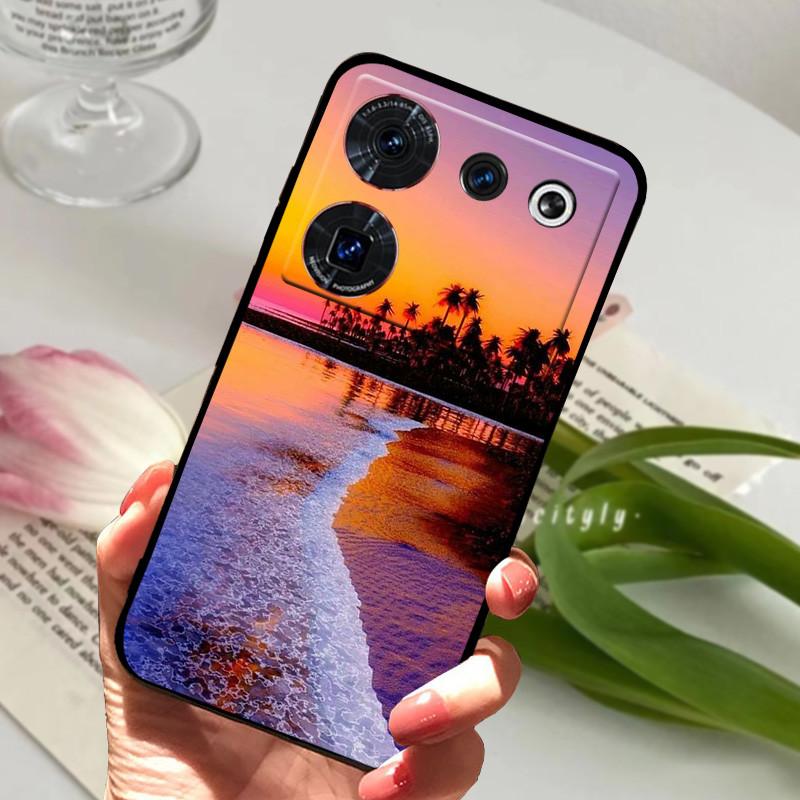 Case For ZTE Nubia Z50 Ultra Case Soft Print Silicone TPU Black Bumper Cover For ZTE Nubia Z60 Ultra Phone Back Coque z50Ultra