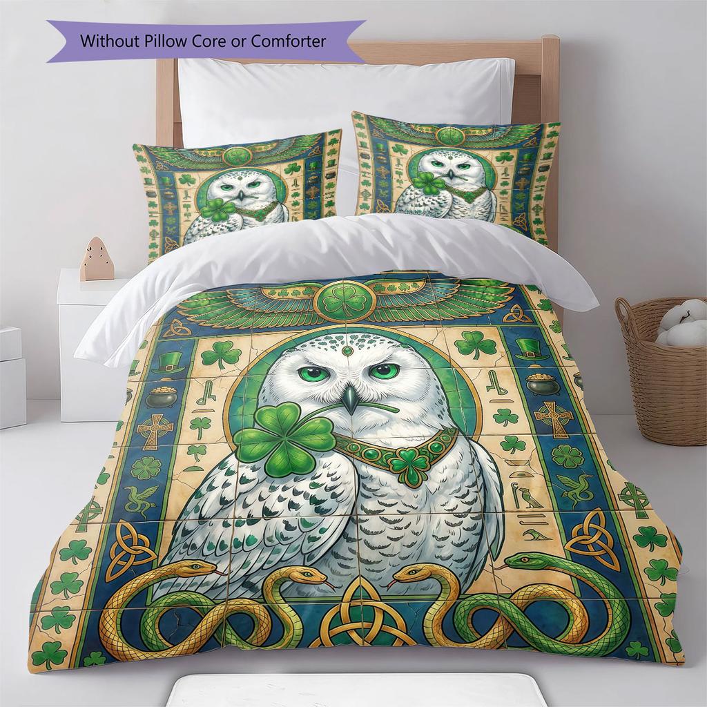 Legendary Mural Pattern Bedding Quilt Set Quilt Cover Pillowcase Home Decoration Birthday Gift (1 * Duvet Cover + 2 * Pillowcase, Without Core)